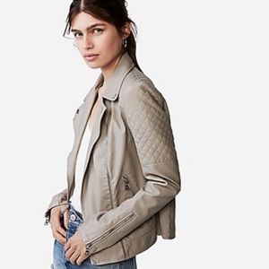 Express Vegan Leather Quilted Moto Jacket NWOT